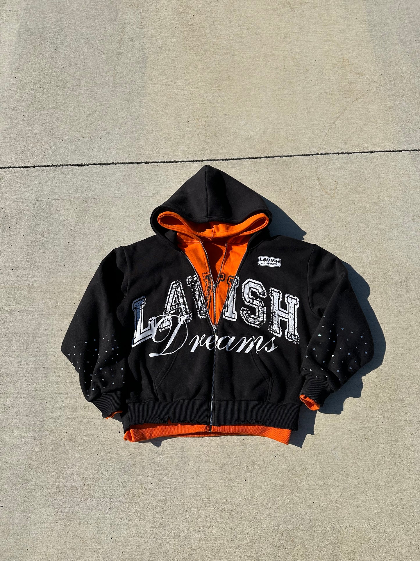 DOUBLE LAYERED ZIP UP