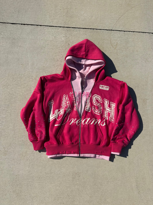 DOUBLE LAYERED ZIP UP