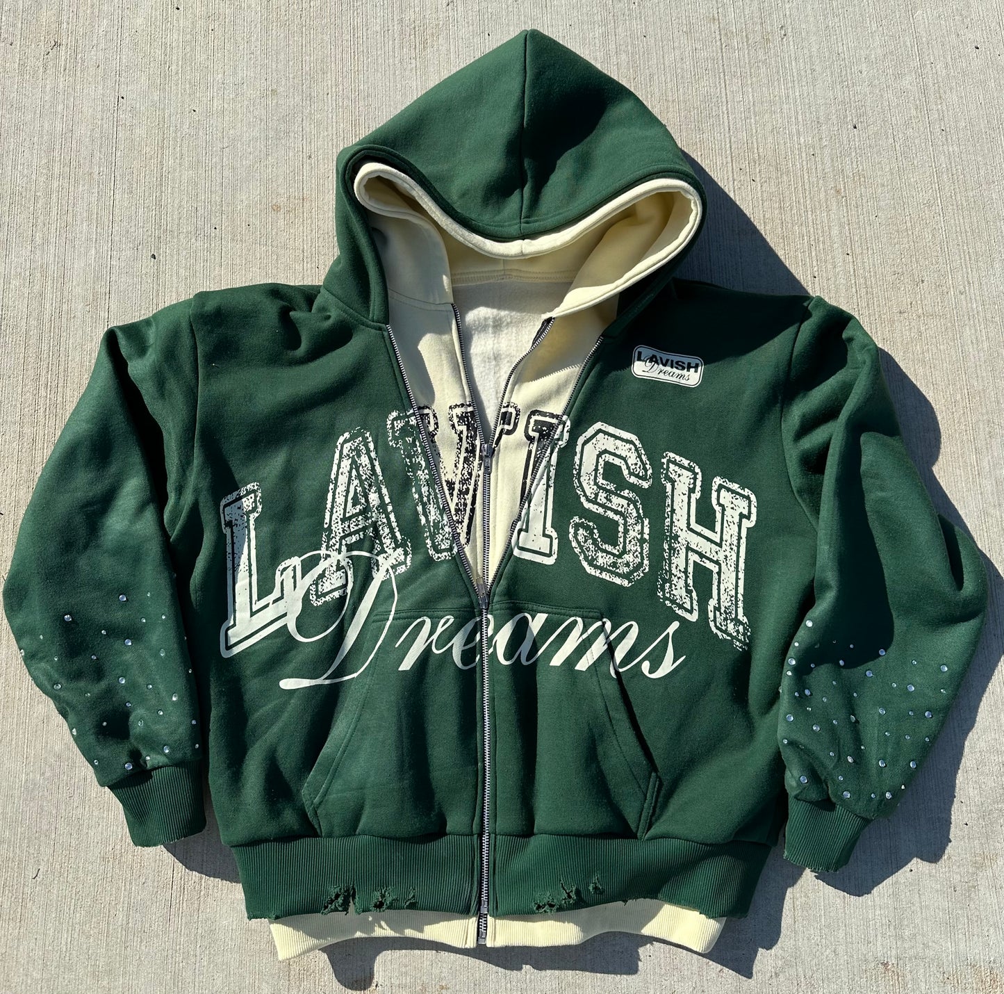 DOUBLE LAYERED ZIP UP